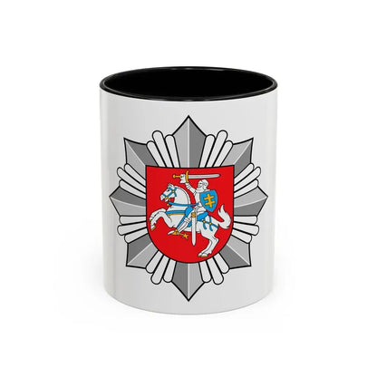 Logo of the Police of Lithuania - Accent Coffee Mug 11oz Black - Go Mug Yourself