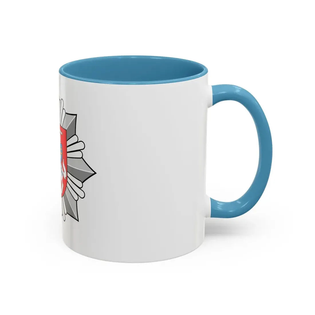 Logo of the Police of Lithuania - Accent Coffee Mug - Go Mug Yourself