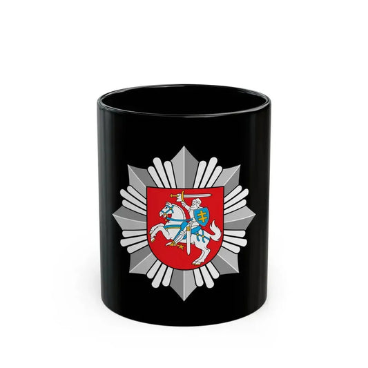 Logo of the Police of Lithuania - Black Coffee Mug 11oz - Go Mug Yourself