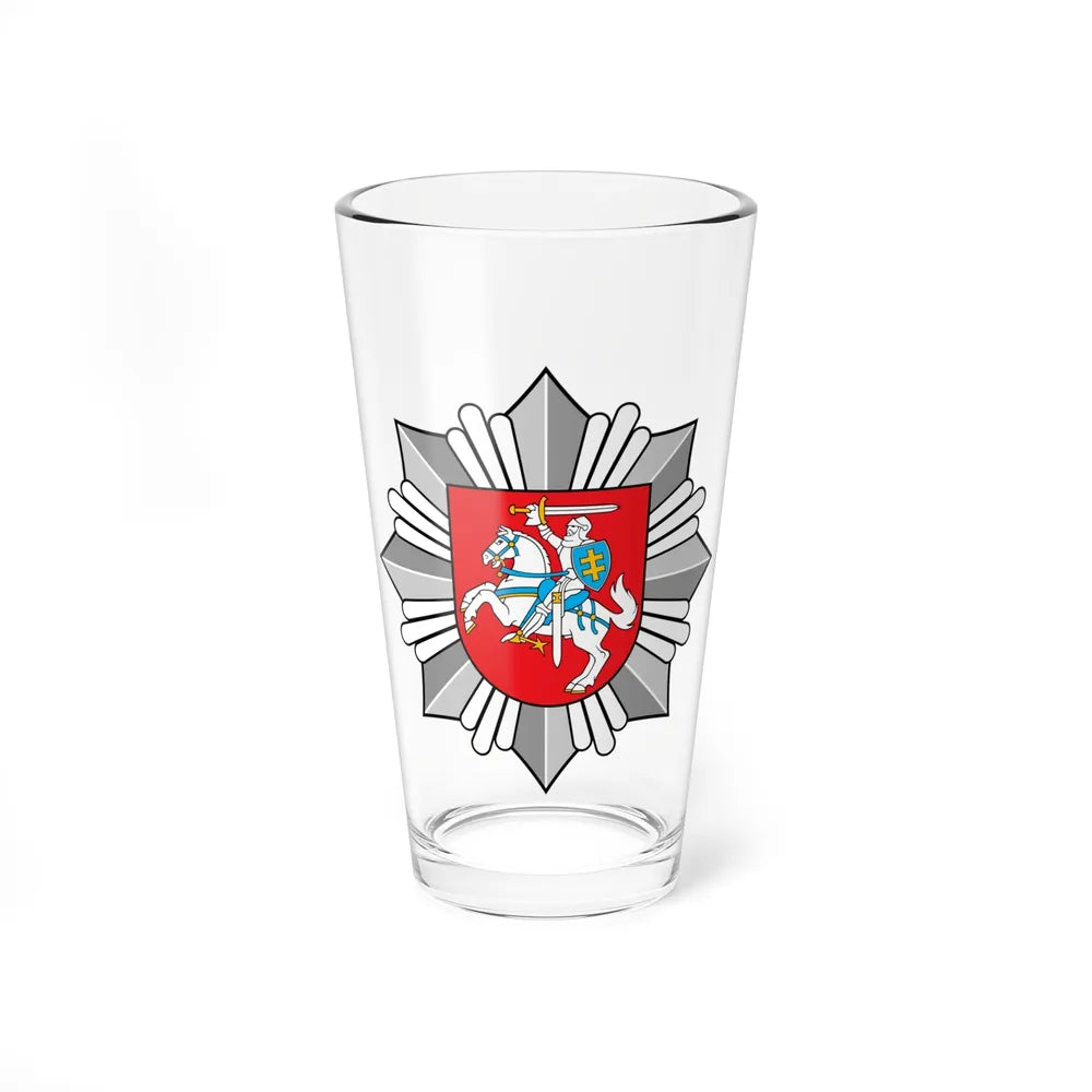 Logo of the Police of Lithuania - Pint Glass 16oz-16oz-Go Mug Yourself