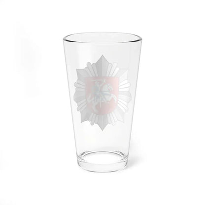 Logo of the Police of Lithuania - Pint Glass 16oz - Go Mug Yourself