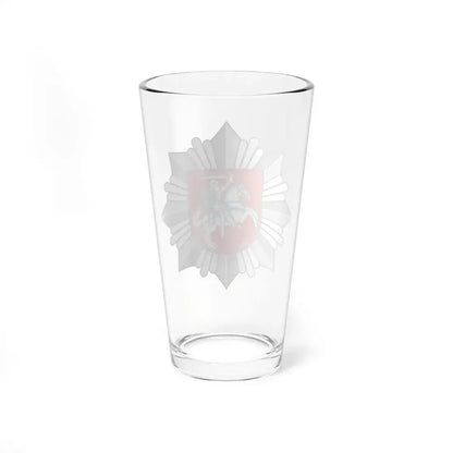 Logo of the Police of Lithuania - Pint Glass 16oz - Go Mug Yourself