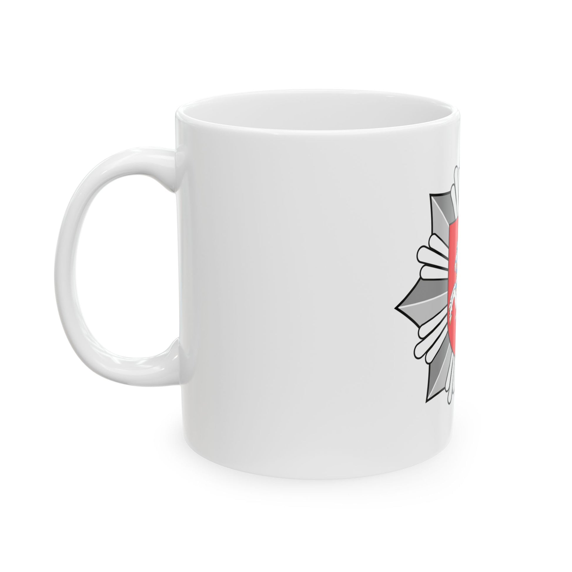 Logo of the Police of Lithuania - White Coffee Mug-Go Mug Yourself