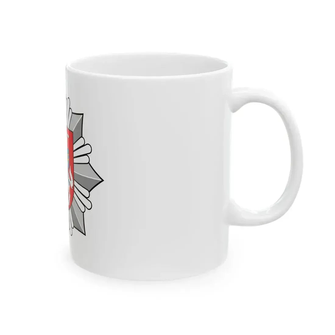 Logo of the Police of Lithuania - White Coffee Mug - Go Mug Yourself