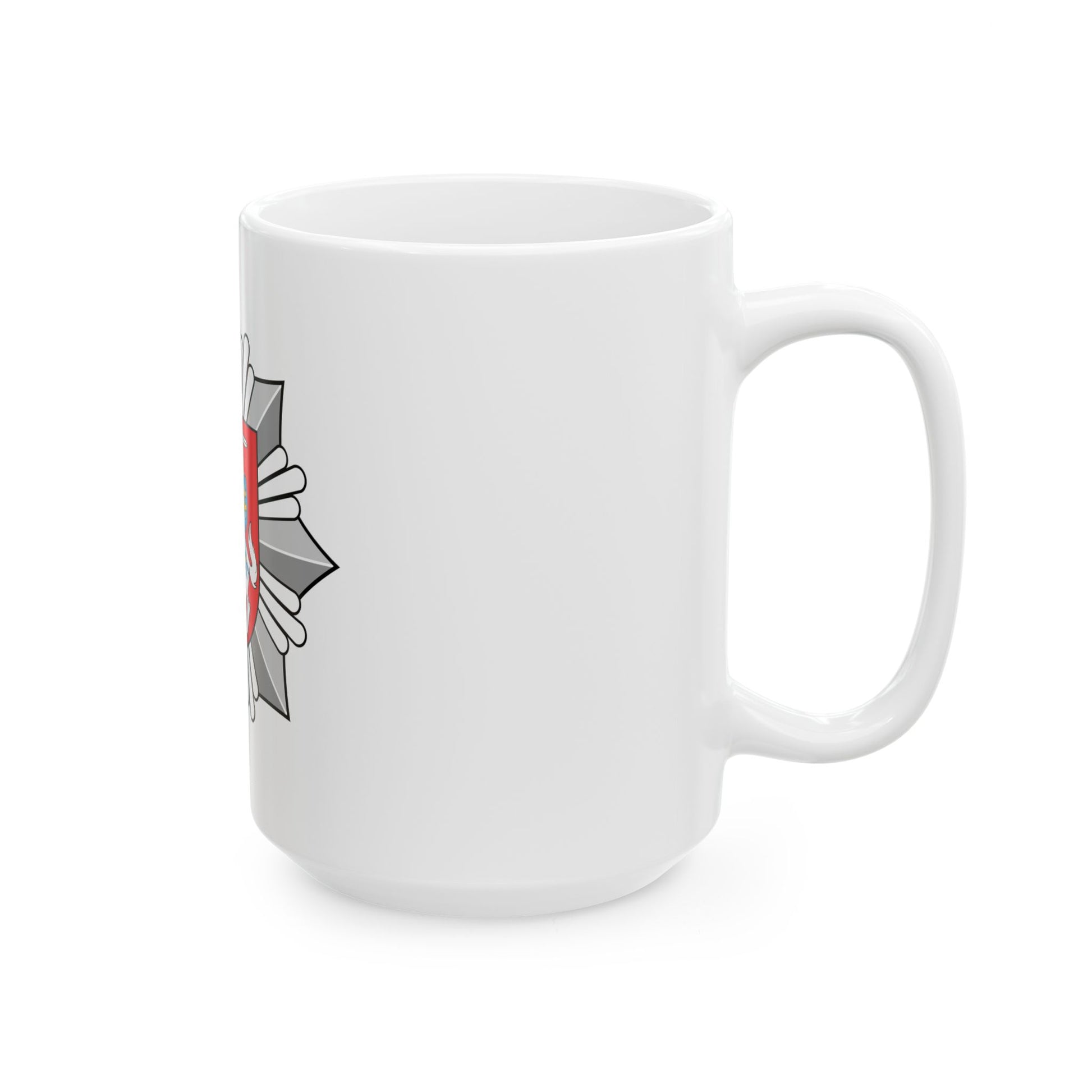 Logo of the Police of Lithuania - White Coffee Mug-Go Mug Yourself