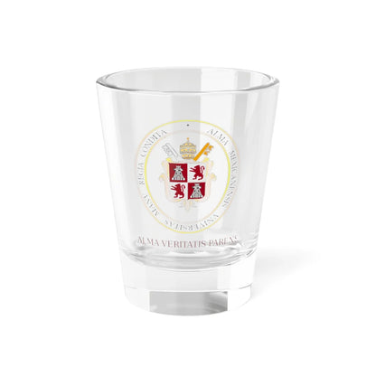 Logo Universidad Pontificia de México (Costa Rica) (Coat of Arms) Shot Glass 1.5oz 1.5oz - Go Mug Yourself