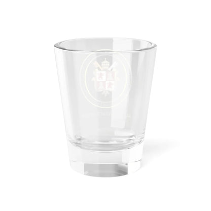 Logo Universidad Pontificia de México (Costa Rica) (Coat of Arms) Shot Glass 1.5oz - Go Mug Yourself