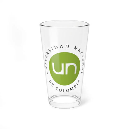 Logotipo de la Universidad Nacional de Colombia (Colombia) (Coat of Arms) Pint Glass 16oz 16oz - Go Mug Yourself
