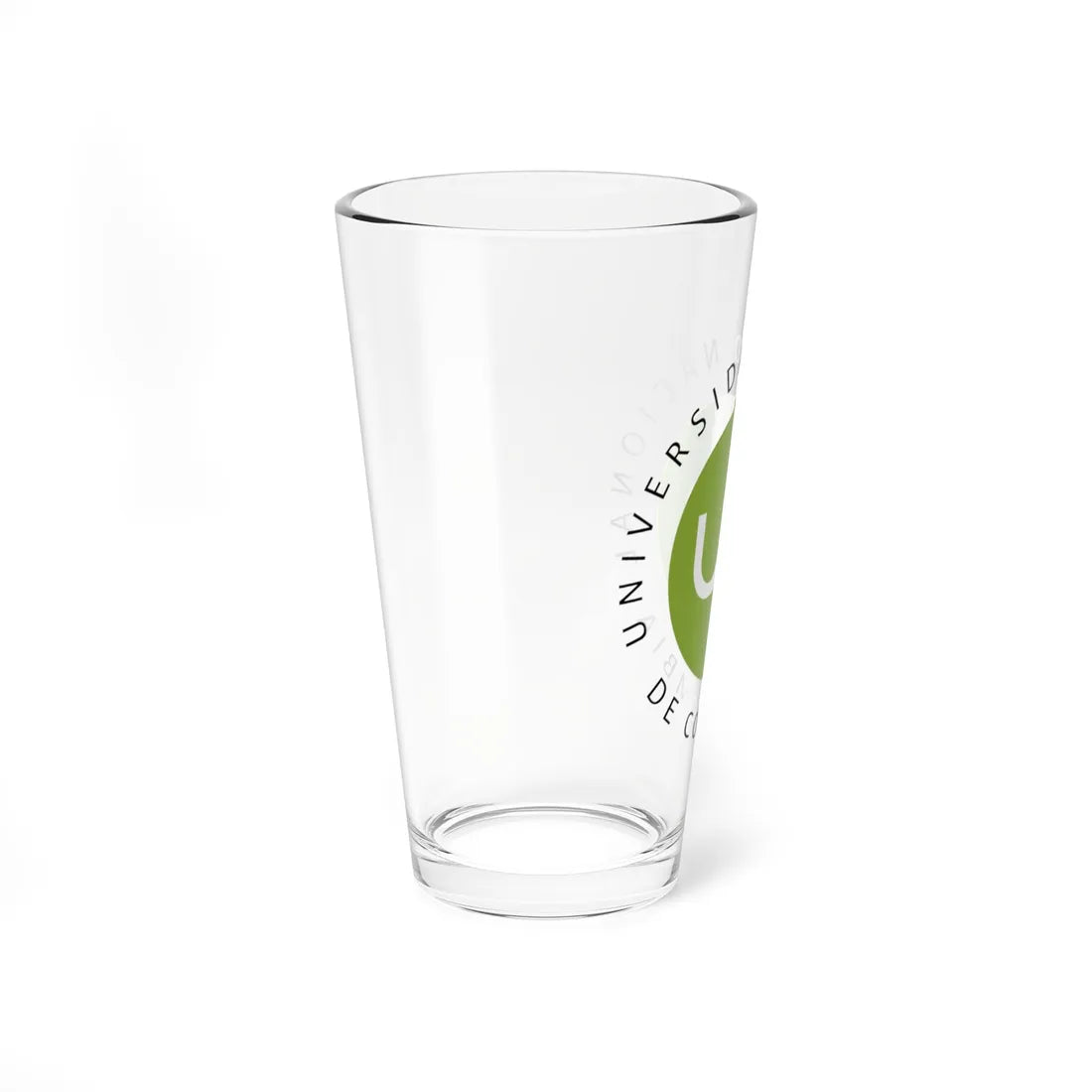 Logotipo de la Universidad Nacional de Colombia (Colombia) (Coat of Arms) Pint Glass 16oz - Go Mug Yourself