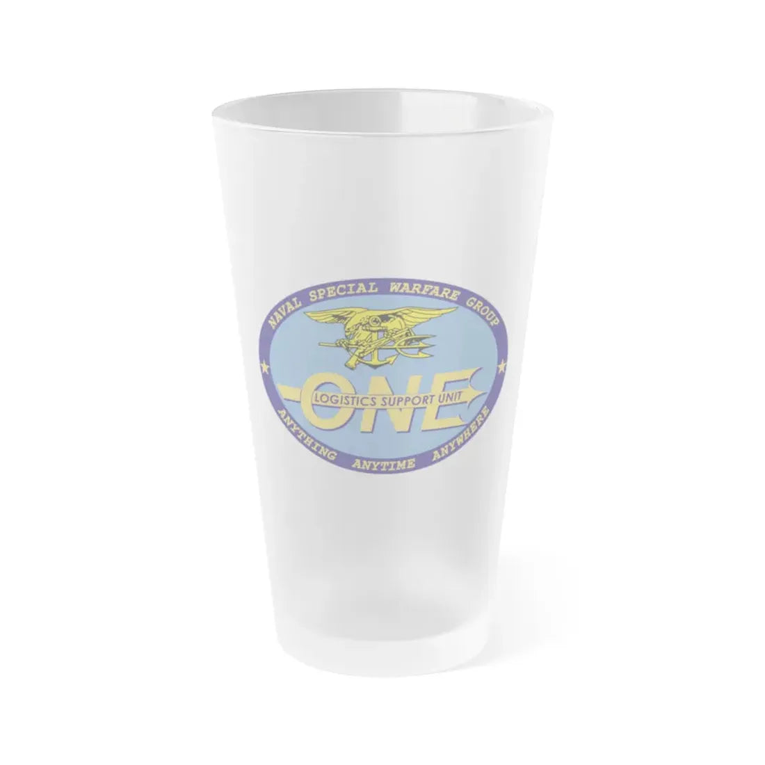 LOGSU One (U.S. Navy) Frosted Pint Glass 16oz Default Title - Go Mug Yourself