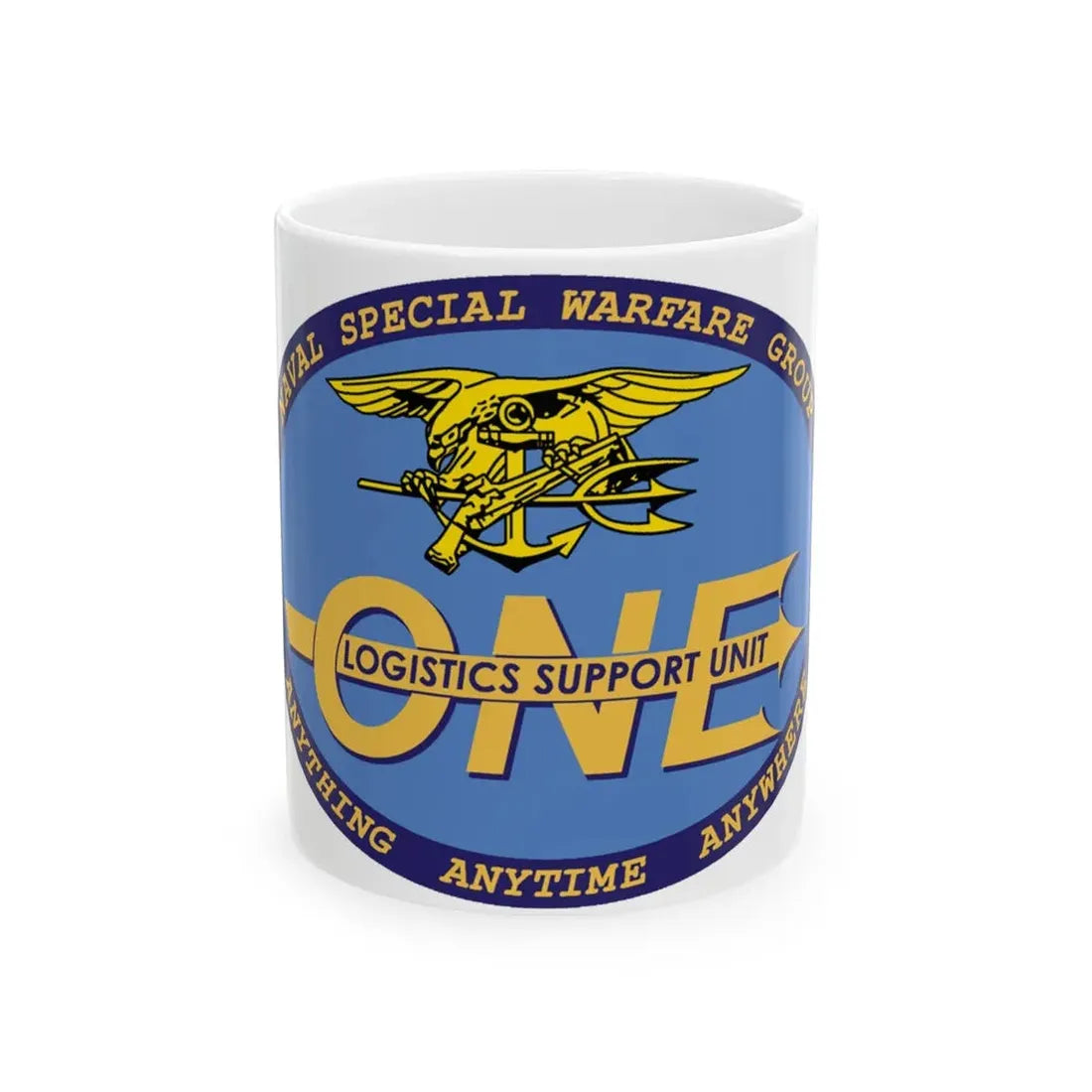 LOGSU One (U.S. Navy) White Coffee Mug 11oz - Go Mug Yourself