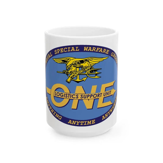 LOGSU One (U.S. Navy) White Coffee Mug 15oz - Go Mug Yourself
