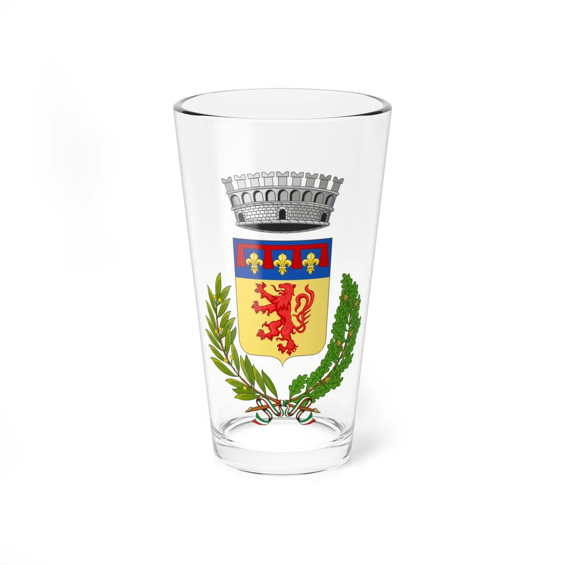 Loiano-Stemma (Italy) (Coat of Arms) Pint Glass 16oz 16oz - Go Mug Yourself