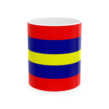 Loja Flag (Ecuador) White Coffee Mug-11oz-Go Mug Yourself