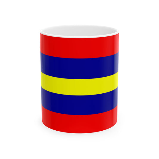 Loja Flag (Ecuador) White Coffee Mug-11oz-Go Mug Yourself