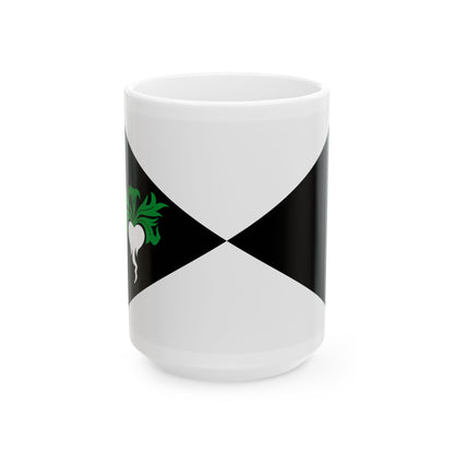 Lokeren vlag (Belgium) White Coffee Mug-15oz-Go Mug Yourself