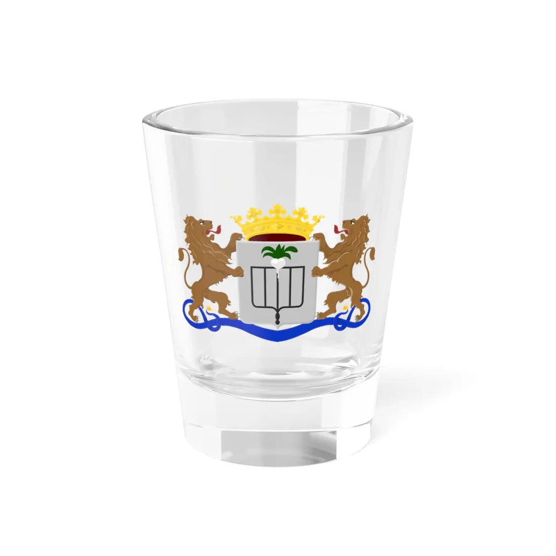 Lokeren wapen 1840 (Belgium) (Coat of Arms) Shot Glass 1.5oz 1.5oz - Go Mug Yourself