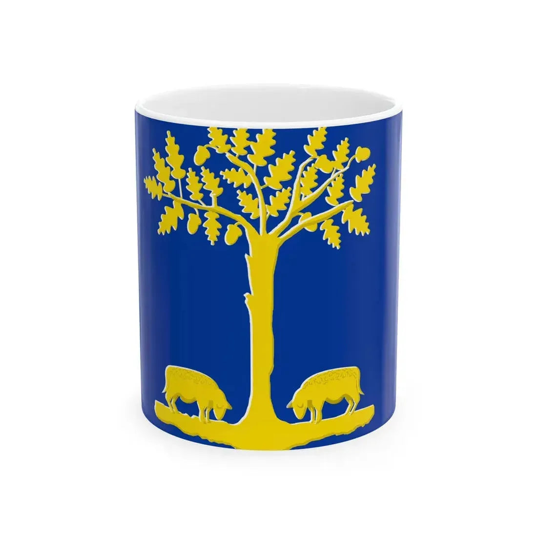 Lommel vlag (Belgium) White Coffee Mug 11oz - Go Mug Yourself