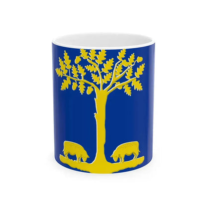Lommel vlag (Belgium) White Coffee Mug 11oz - Go Mug Yourself