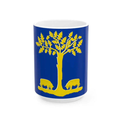 Lommel vlag (Belgium) White Coffee Mug 15oz - Go Mug Yourself