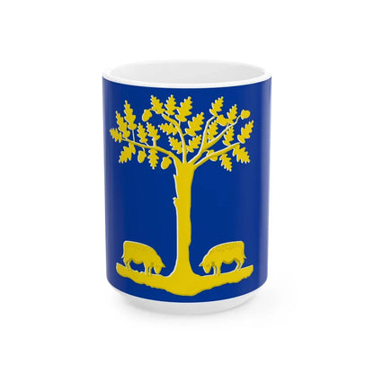 Lommel vlag (Belgium) White Coffee Mug 15oz - Go Mug Yourself