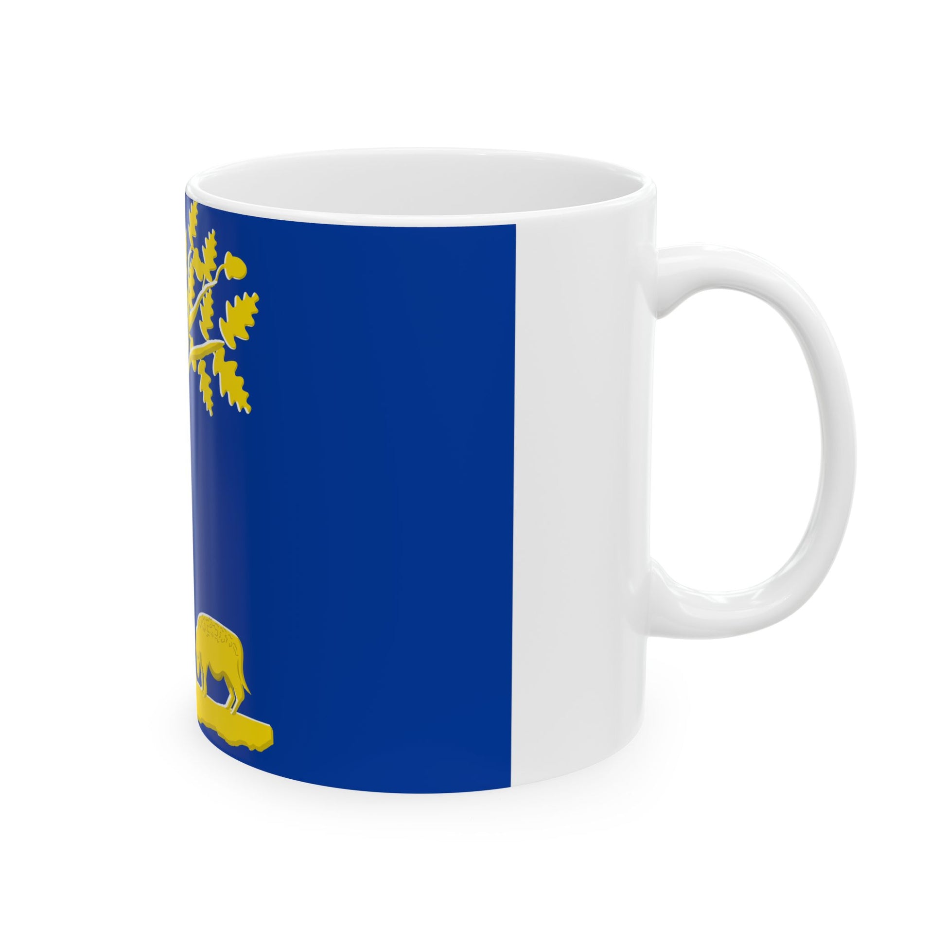 Lommel vlag (Belgium) White Coffee Mug-Go Mug Yourself