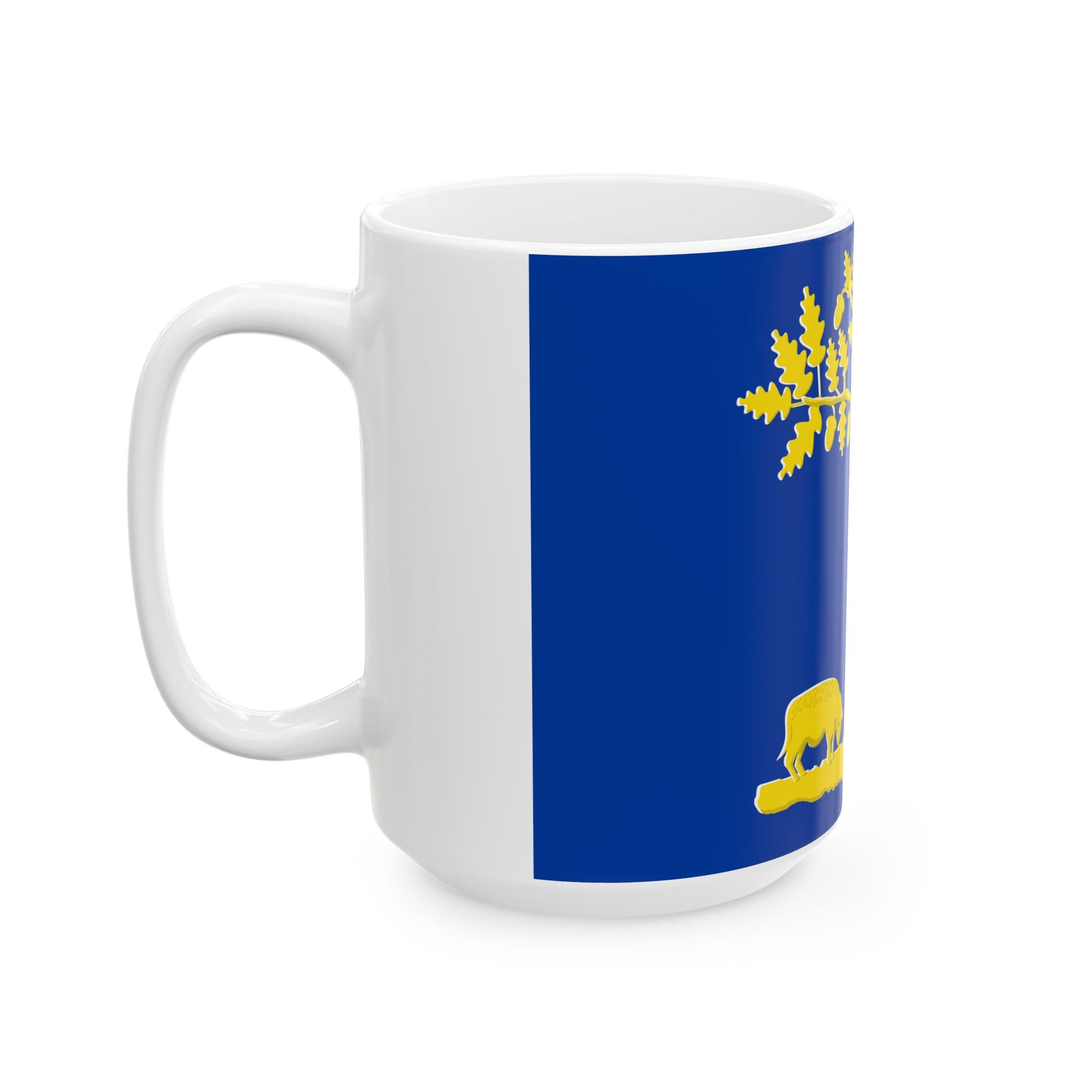 Lommel vlag (Belgium) White Coffee Mug-Go Mug Yourself