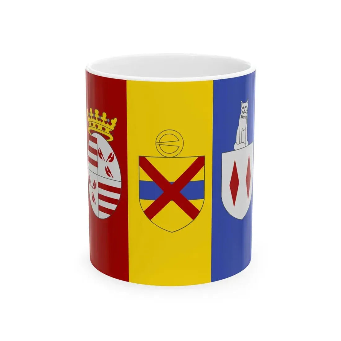 Londerzeel vlag (Belgium) White Coffee Mug 11oz - Go Mug Yourself