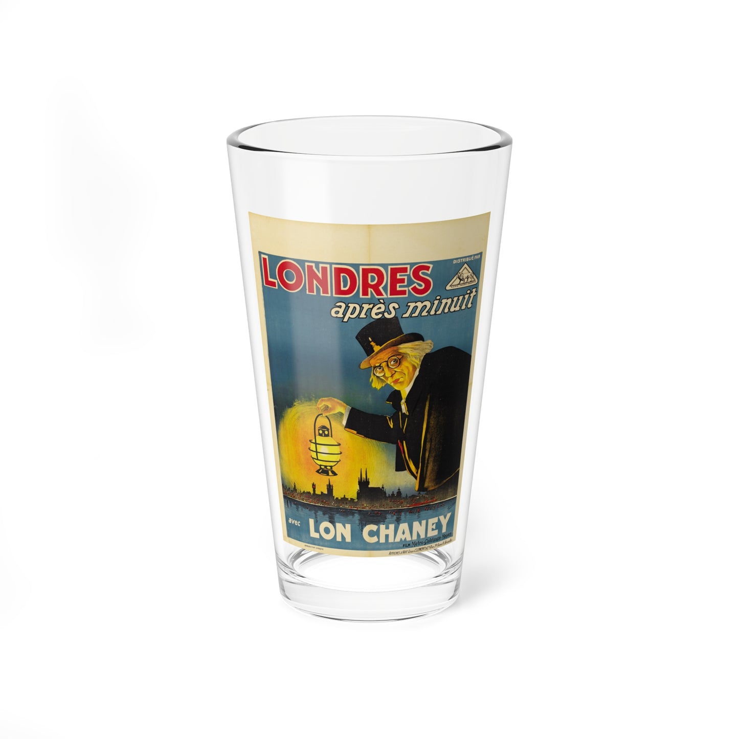 LONDON AFTER MIDNIGHT (BELGIAN) 1927 Movie Poster - Pint Glass 16oz-16oz-Go Mug Yourself