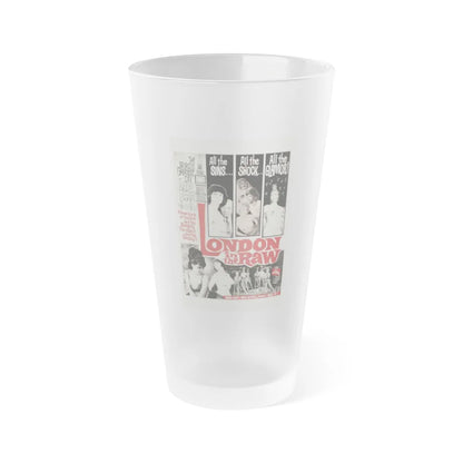 LONDON IN THE RAW 1964 Movie Poster - Frosted Pint Glass 16oz-Go Mug Yourself