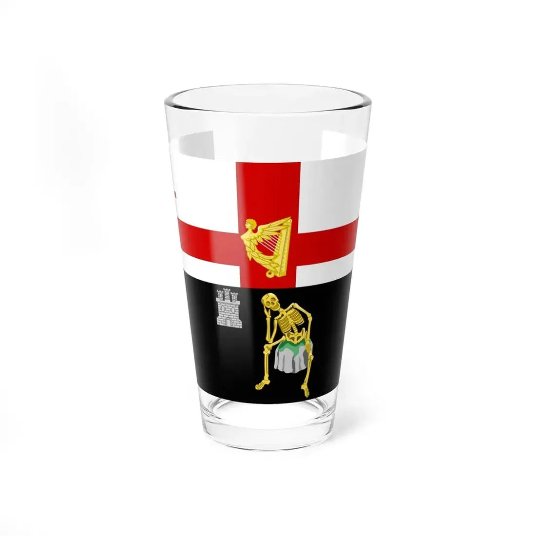 Londonderry flag (Ireland) Pint Glass 16oz 16oz - Go Mug Yourself
