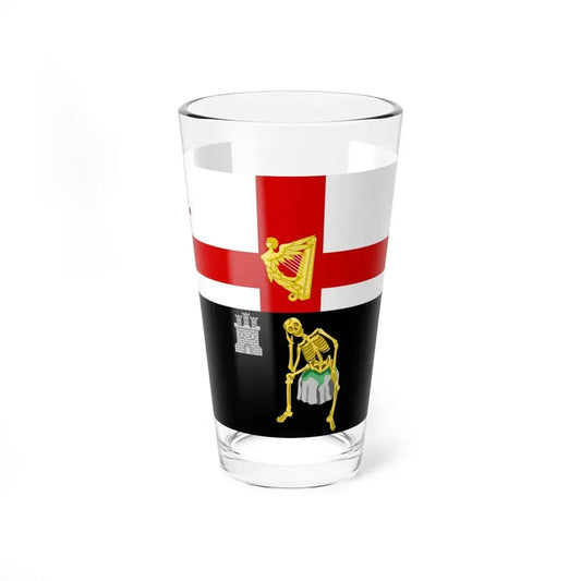 Londonderry flag (Ireland) Pint Glass 16oz 16oz - Go Mug Yourself