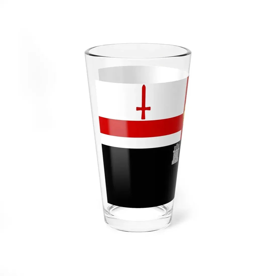 Londonderry flag (Ireland) Pint Glass 16oz - Go Mug Yourself