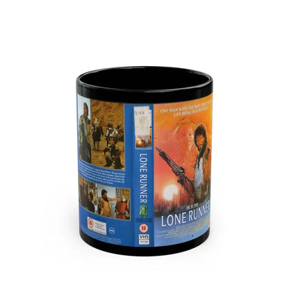 LONE RUNNER (VHS COVER) - Black Coffee Mug 11oz - Go Mug Yourself