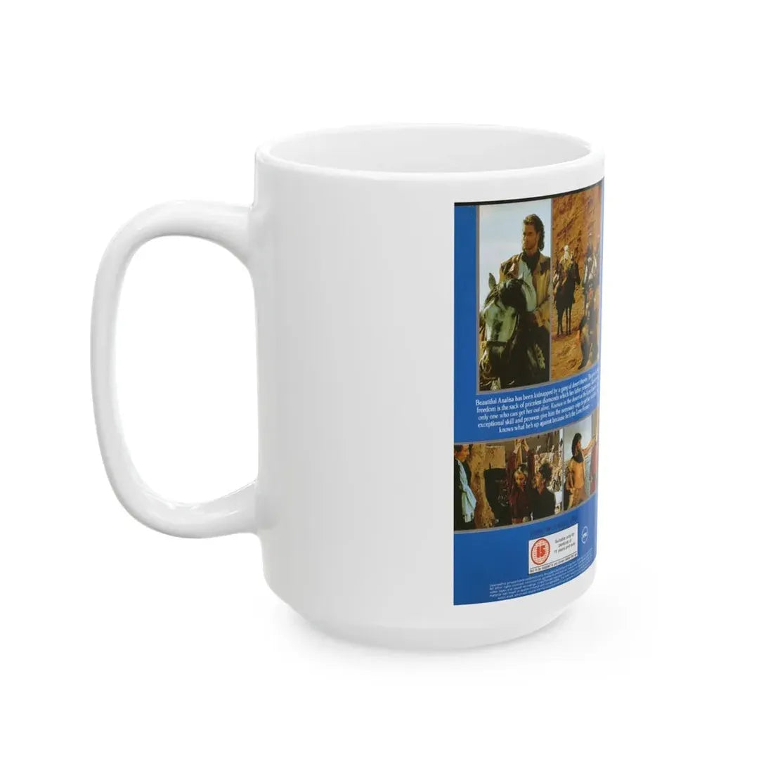 LONE RUNNER (VHS COVER) - White Coffee Mug - Go Mug Yourself