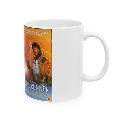 LONE RUNNER (VHS COVER) - White Coffee Mug - Go Mug Yourself