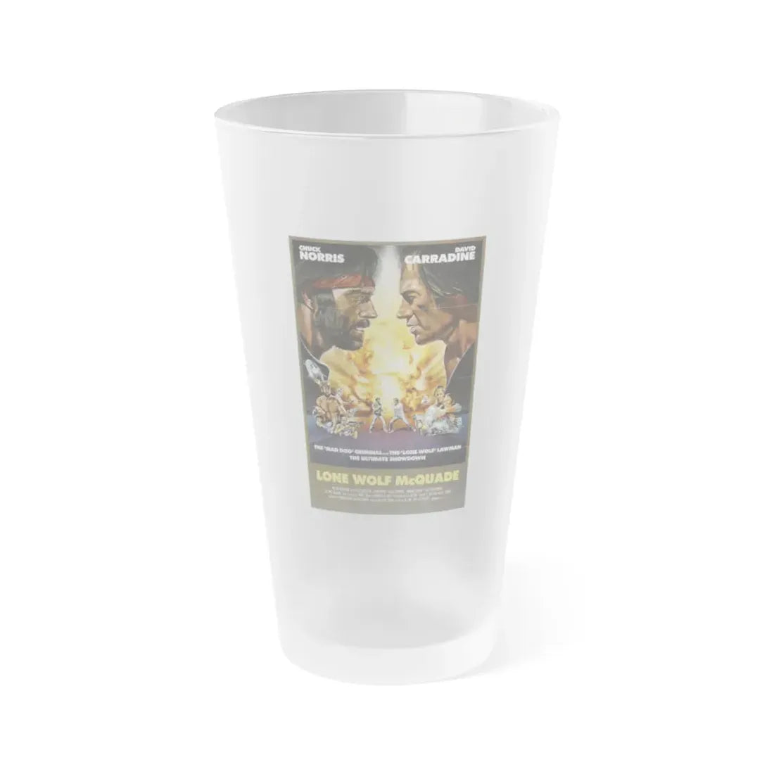 LONE WOLF MCQUADE 1983 Movie Poster - Frosted Pint Glass 16oz Default Title - Go Mug Yourself