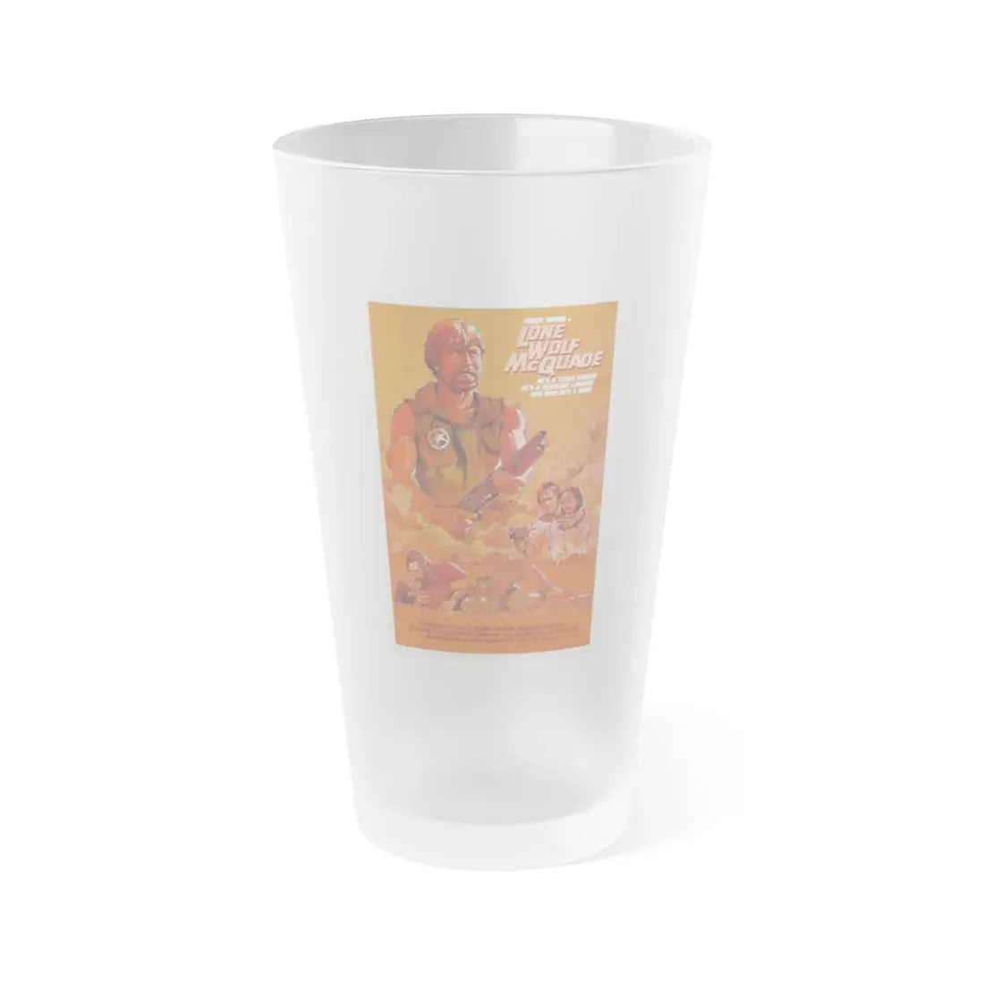LONE WOLF MCQUADE (2) 1983 Movie Poster - Frosted Pint Glass 16oz Default Title - Go Mug Yourself