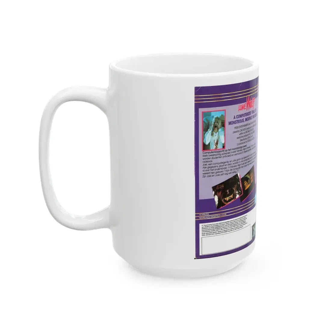 LONE WOLF (VHS COVER) - White Coffee Mug - Go Mug Yourself