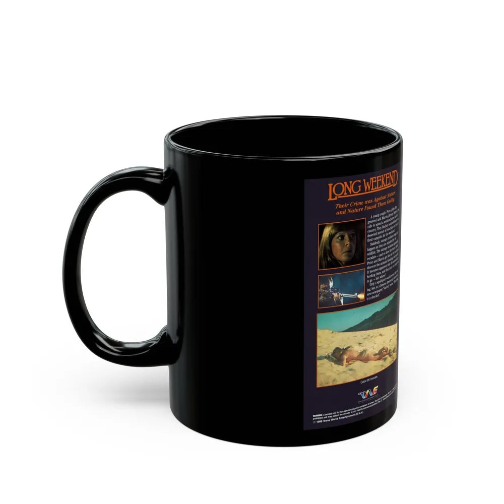 LONG WEEKEND (VHS COVER) - Black Coffee Mug-Go Mug Yourself