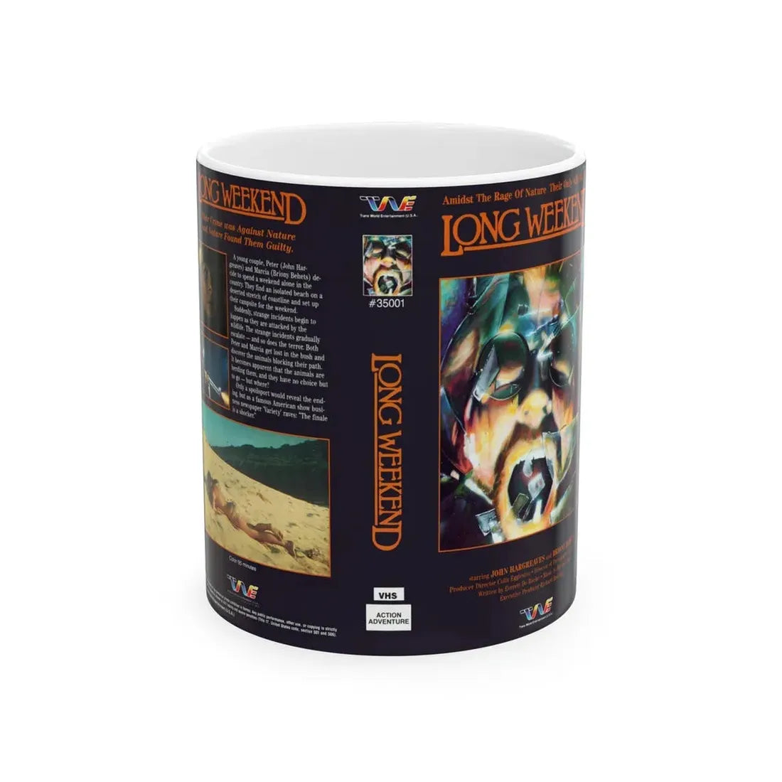 LONG WEEKEND (VHS COVER) - White Coffee Mug 11oz - Go Mug Yourself