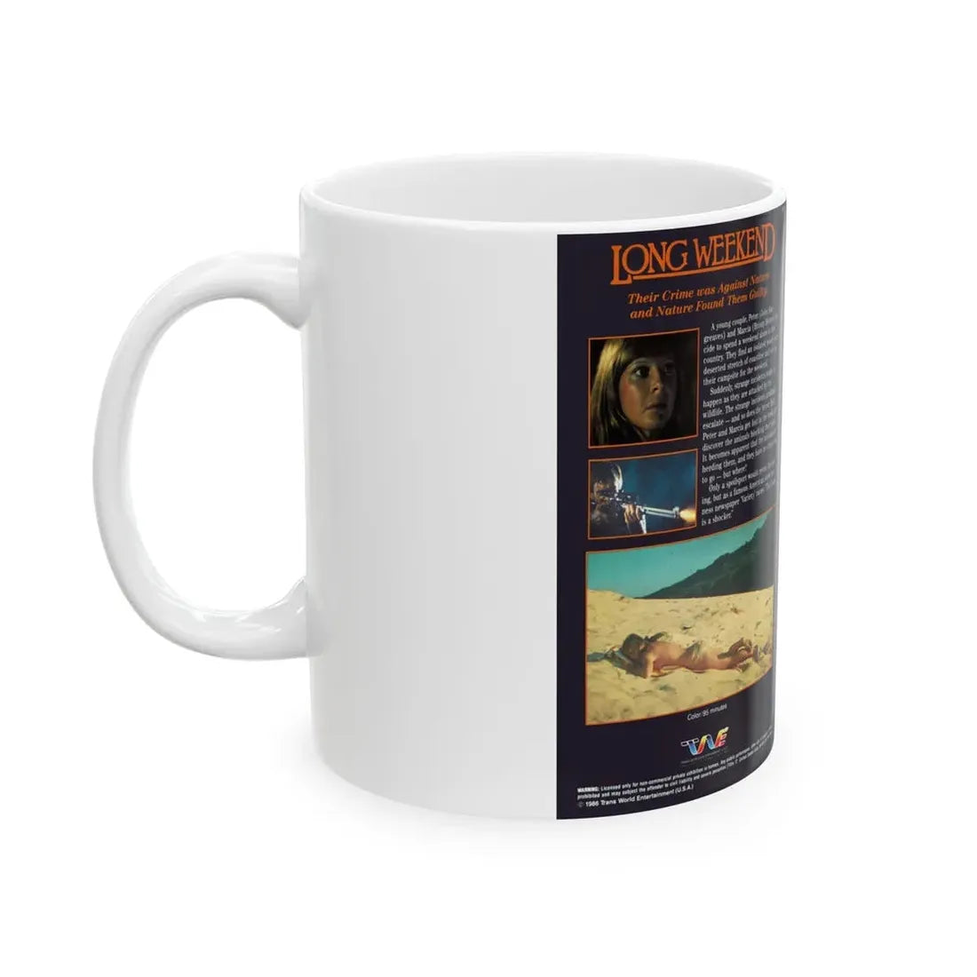 LONG WEEKEND (VHS COVER) - White Coffee Mug - Go Mug Yourself