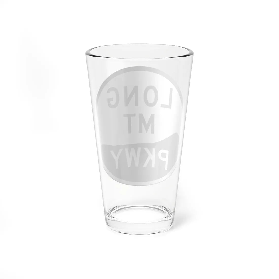 LongMtPkwy (New York) (Road Sign) Pint Glss 16oz - Go Mug Yourself
