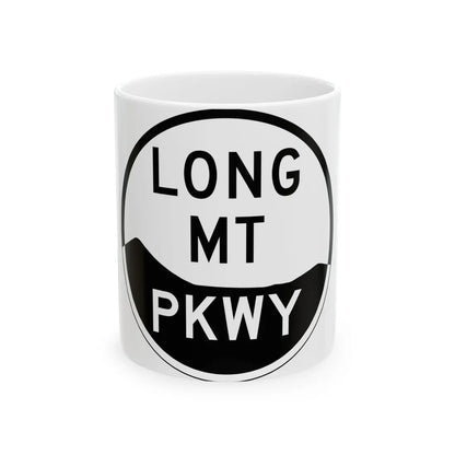 LongMtPkwy (New York) (Road Sign) White Coffee Mug 11oz - Go Mug Yourself