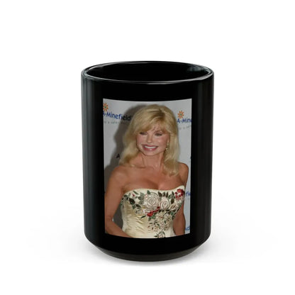 Loni Anderson #01 (Vintage Female Icon) Black Coffee Mug 15oz - Go Mug Yourself