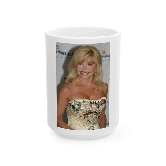 Loni Anderson #01 (Vintage Female Icon) White Coffee Mug 15oz - Go Mug Yourself