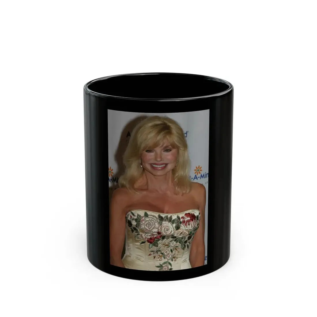 Loni Anderson #02 (Vintage Female Icon) Black Coffee Mug 11oz - Go Mug Yourself
