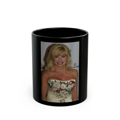 Loni Anderson #02 (Vintage Female Icon) Black Coffee Mug 11oz - Go Mug Yourself