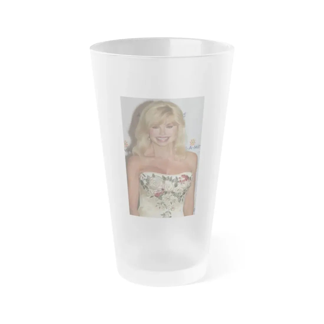 Loni Anderson #02 (Vintage Female Icon) Frosted Pint Glass 16oz 16oz Frosted - Go Mug Yourself