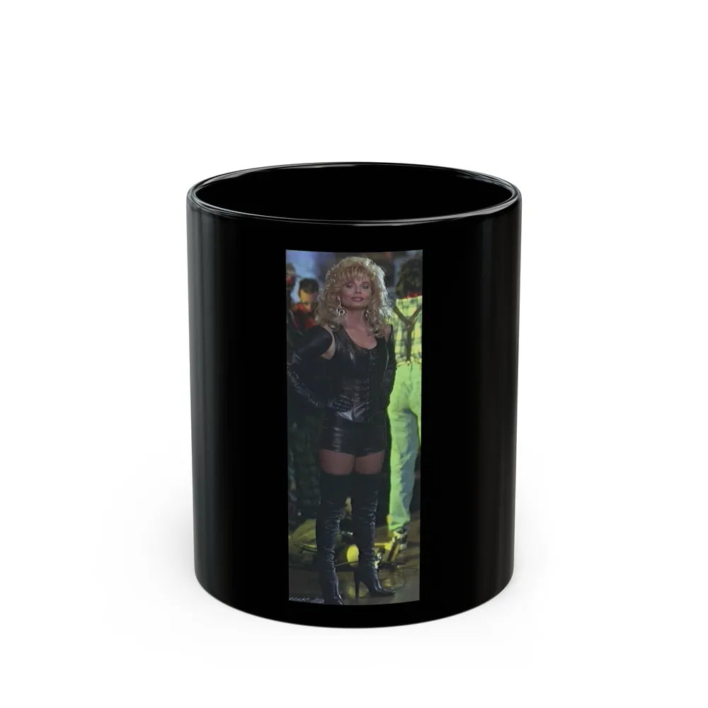 Loni Anderson #09 (Vintage Female Icon) Black Coffee Mug-11oz-Go Mug Yourself